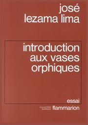 Front cover of Introducción a los vasos órficos by José Lezama Lima