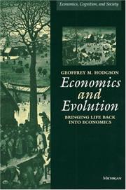 Front cover of Economics and Evolution by Geoffrey Martin Hodgson