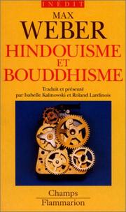 Cover of Hindouisme et bouddhisme by Max Weber