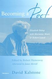 Cover of Becoming a poet by David Kalstone