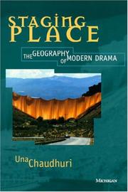 Cover of Staging place by Una Chaudhuri