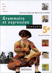 Front cover of Grammaire Et Expression Francais by Cecile de Cazanove