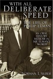 Front cover of With all deliberate speed by Norman Isaac Silber