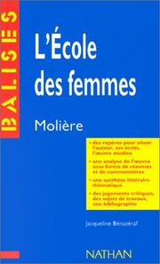 Cover of L'Ecole Des Femmes by Molière