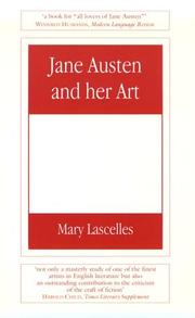 Front cover of Jane Austen and her art by Mary Lascelles