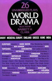 Cover of World drama by Barrett H. Clark
