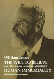 Cover of The will to believe by William James