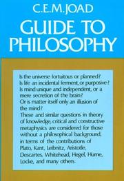 Cover of Guide to philosophy by Joad, C. E. M.