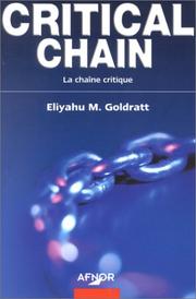 Cover of Critical Chain by Eliyahu M. Goldratt