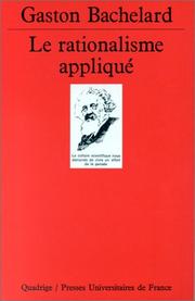 Front cover of Le rationalisme appliqué by Gaston Bachelard