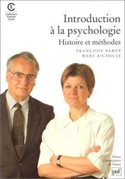 Front cover of Introduction à la psychologie by Françoise Parot