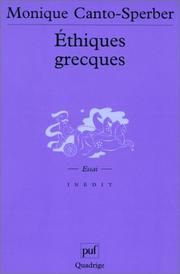 Cover of Ethiques grecques by Quadrige