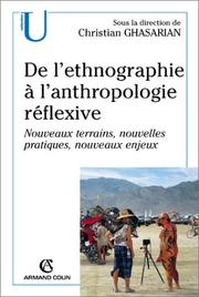 Front cover of De l ethnographie a l anthropologie reflexive nouveaux terrains nouvelles pratique nouv enjeux by Ghasarian