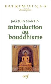 Cover of Introduction au Bouddhisme by Jacques Martin