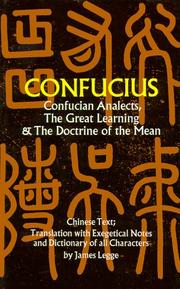 Cover of Confucian analects by Confucius