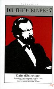 Front cover of Ecrits d'esthétique. Suivi de La naissance de l'herméneutique by Wilhelm Dilthey