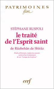 Cover of Le traité de l'Esprit saint by Stéphane Ruspoli
