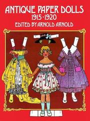 Front cover of Antique paper dolls, 1915-1920 by Arnold Arnold