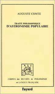 Front cover of Traité philosophique d'astronomie populaire by Bruno Latour