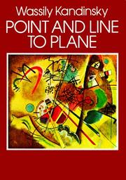 Cover of Point and line to plane by Wassily Kandinsky