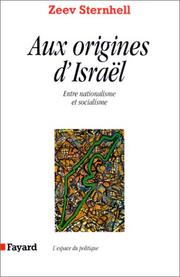 Cover of Aux origines d'Israël by Zeev Sternhell