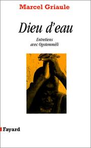 Cover of Dieu d'eau by Marcel Griaule