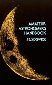 Front cover of Amateur astronomer's handbook by Sidgwick, J. B.