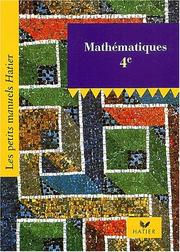 Front cover of Petits manuels mathematiques quatrième by Goutodier/ Levi
