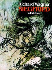 Cover of Siegfried in Full Score by Richard Wagner
