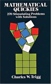 Cover of Mathematical quickies by Charles W. Trigg