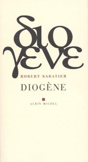 Cover of Diogène by Robert Sabatier
