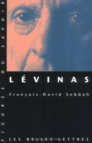 Front cover of Lévinas by François-David Sebbah