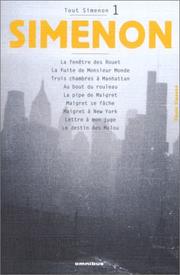 Front cover of Tout Simenon (Centenaire - Omnibus) by Georges Simenon