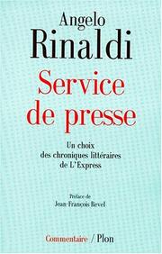Cover of Service de presse by Angelo Rinaldi