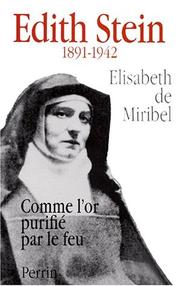 Front cover of Edith Stein, 1891-1942 by Elisabeth de Miribel