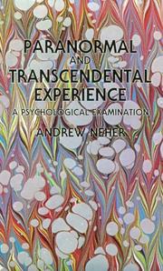 Front cover of The psychology of transcendence by Andrew Neher