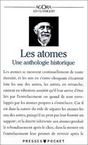 Front cover of Les Atomes. Une anthologie historique by Bernadette Bensaude-Vincent