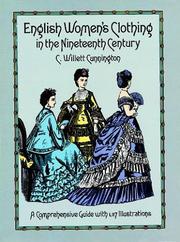 Cover of English women's clothing in the nineteenth century by Cunnington, C. Willett