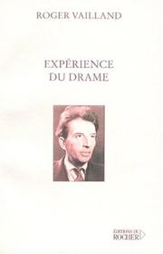 Cover of Experience Du Drame by Roger Vailland
