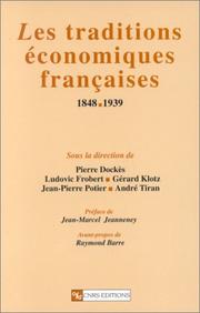 Front cover of Traditions économiques françaises, 1848-1939 by P. Dockes