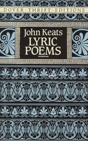 Front cover of Lyric poems by John Keats