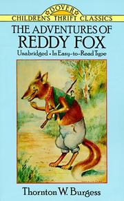 Cover of The Adventures of Reddy Fox by Thornton W. Burgess
