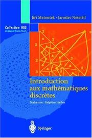 Front cover of Introduction aux mathématiques discrètes (Collection IRIS) by Jiří Matoušek