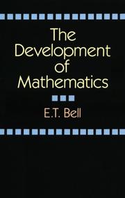 Cover of The development of mathematics by Eric Temple Bell