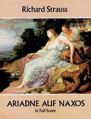 Front cover of Ariadne auf Naxos in Full Score by Richard Strauss