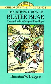 Cover of The adventures of Buster Bear by Thornton W. Burgess