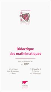 Cover of Didactique des mathématiques by Jean Brun