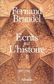Front cover of Ecrits sur l'histoire by Fernand Braudel