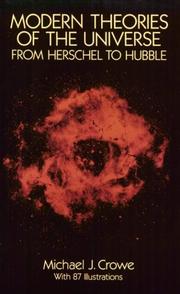 Front cover of Modern theories of the universe by Michael J. Crowe