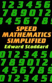 Cover of Speed mathematics simplified by Edward Stoddard